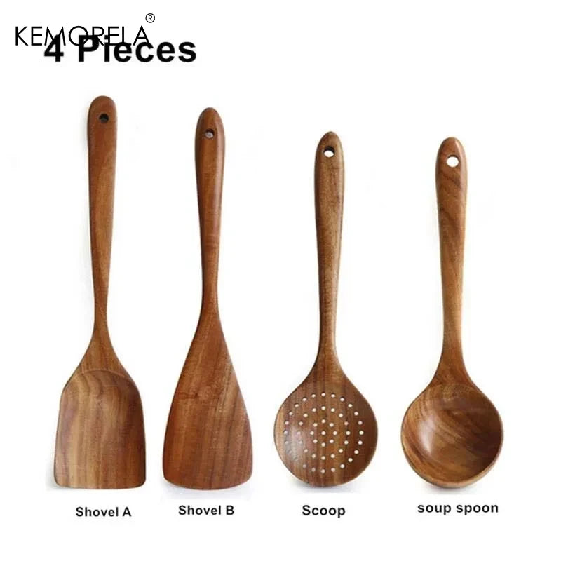 Wooden Cooking Utensils Set