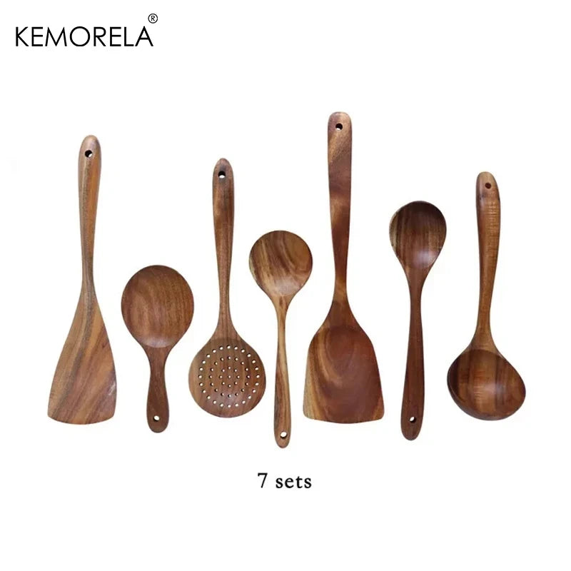 Wooden Cooking Utensils Set