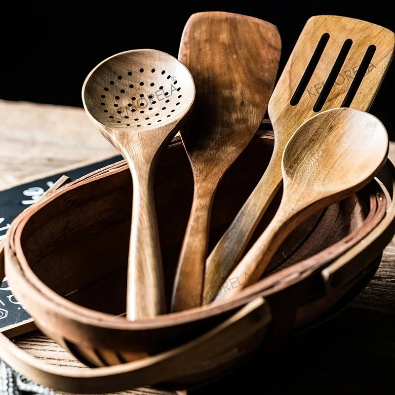 Wooden Cooking Utensils Set