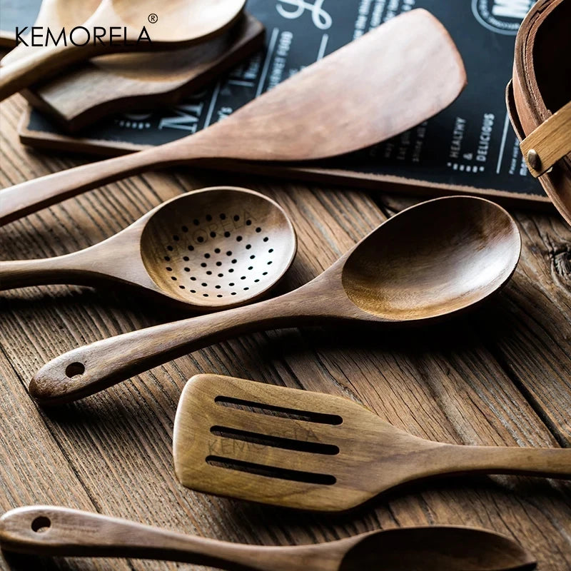 Wooden Cooking Utensils Set